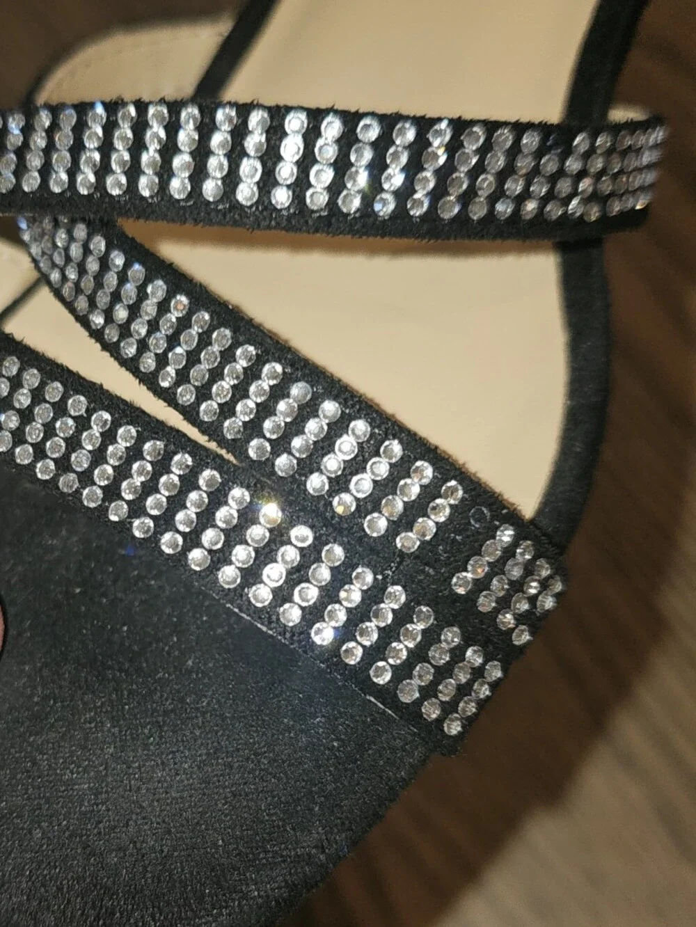 🖤 Dream Pairs Rhinestone Dress Sandals, Size 2